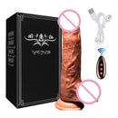 Dildo Multifunções com Vibração, Aquecimento e Vai e Vem -  Sagaz