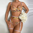 Conjuntinho Lingerie Sexy Estilo Florida & Transparente - Libertina Shop