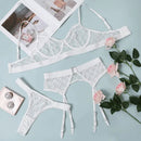 Conjunto de Lingerie Luxo Super Sexy com Renda Delicada - Libertina Shop