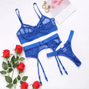 Conjunto de Lingerie Luxo Super Sexy com Renda Delicada - Libertina Shop