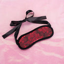 Kit Acessórios BDSM Estilo Luxury Vermelho - Algemas, Chicote, Venda e Mordaça